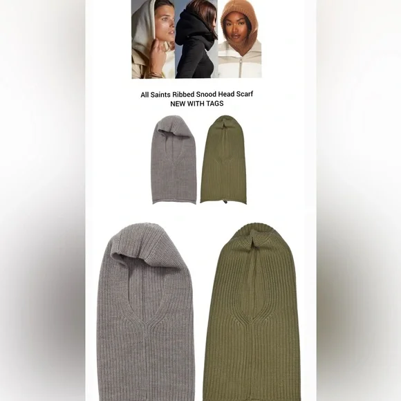 All Saints | Accessories | New All Saints Hooded Snood  display picture 2